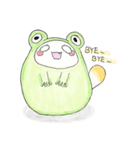 森の中の鹿猫アライグマとその友達 2（個別スタンプ：16）