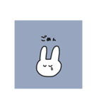 ほどよい挨拶スタンプうさぎ（個別スタンプ：8）