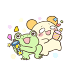 森の中の鹿猫アライグマとその友達 3（個別スタンプ：14）