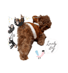 プードル犬マロン6（個別スタンプ：21）