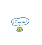 コーヒーの小さめスタンプ（スペイン語）（個別スタンプ：3）