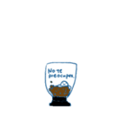 コーヒーの小さめスタンプ（スペイン語）（個別スタンプ：6）