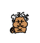 DOUBUTUEN たべすぎリス（個別スタンプ：5）