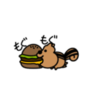 DOUBUTUEN たべすぎリス（個別スタンプ：7）