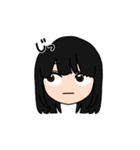 表情豊かな黒髪ロング女子5(文字有ver)（個別スタンプ：39）