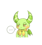 Devil'sスタンプ 癒やし系グリーンver.（個別スタンプ：1）