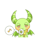 Devil'sスタンプ 癒やし系グリーンver.（個別スタンプ：2）