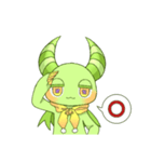 Devil'sスタンプ 癒やし系グリーンver.（個別スタンプ：17）