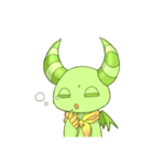 Devil'sスタンプ 癒やし系グリーンver.（個別スタンプ：19）