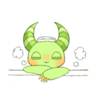 Devil'sスタンプ 癒やし系グリーンver.（個別スタンプ：22）