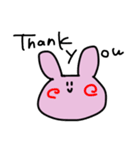 変なうさぎだなスタンプ（個別スタンプ：13）