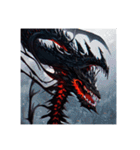 黒いドラゴン⑤（個別スタンプ：36）