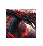 黒いドラゴン⑤（個別スタンプ：37）