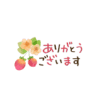 動くfleurs et fruits♡コンパクトスタンプ（個別スタンプ：3）