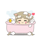 動く♡猫耳女の子⑧♡Luvスタンプ（個別スタンプ：3）