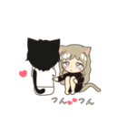 動く♡猫耳女の子⑧♡Luvスタンプ（個別スタンプ：10）