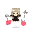 動く♡猫耳女の子⑧♡Luvスタンプ（個別スタンプ：13）