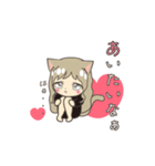 動く♡猫耳女の子⑧♡Luvスタンプ（個別スタンプ：14）