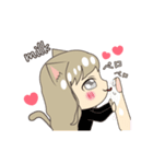 動く♡猫耳女の子⑧♡Luvスタンプ（個別スタンプ：24）