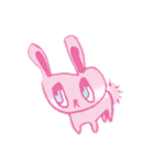 一つ目動物とワカメさんのイラスト（個別スタンプ：6）