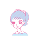 一つ目動物とワカメさんのイラスト（個別スタンプ：19）