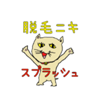 へたくそ猫スタンプ～スプラッシュ編（個別スタンプ：13）