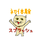 へたくそ猫スタンプ～スプラッシュ編（個別スタンプ：15）