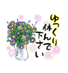 華やかなお花のスタンプ5（個別スタンプ：36）