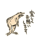 新鳥獣戯画2 カエル ウサギ ネコ サル ウマ（個別スタンプ：37）