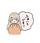 日常使いに便利なかわいい女の子のスタンプ（個別スタンプ：9）