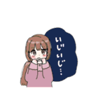 日常使いに便利なかわいい女の子のスタンプ（個別スタンプ：40）