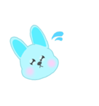 cute bunny ♡light blue version（個別スタンプ：8）