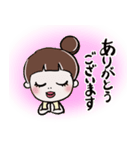 よく使うお団子女の子スタンプ（個別スタンプ：1）