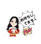 振り袖さん（個別スタンプ：4）