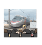 女子と鉄道（個別スタンプ：5）