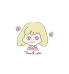女の子とトリ（個別スタンプ：6）
