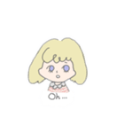 女の子とトリ（個別スタンプ：9）