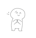 ニコニコしてるふざけた白いやつ（個別スタンプ：35）