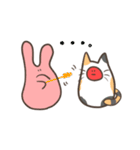 不思議なねこうさ？（個別スタンプ：9）