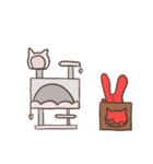 不思議なねこうさ？（個別スタンプ：26）