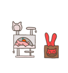 不思議なねこうさ？（個別スタンプ：27）