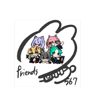 黒うさFRIENDS（個別スタンプ：40）