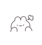 ゆるゆるうさちゃん（文字なし）（個別スタンプ：5）