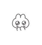 ゆるゆるうさちゃん（文字なし）（個別スタンプ：6）