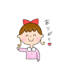 使いやすい！かわいい女の子スタンプ（個別スタンプ：11）