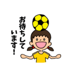 女子サッカー日常会話（個別スタンプ：18）