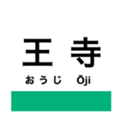 関西本線2(加茂-難波)の駅名スタンプ（個別スタンプ：8）