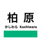 関西本線2(加茂-難波)の駅名スタンプ（個別スタンプ：12）