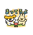 うさぎさんといぬくんLINEスタンプ（個別スタンプ：28）