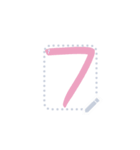 1 to 8 number official（個別スタンプ：7）